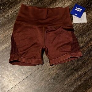 JoyLab Brown Bike Shorts High-Waisted Stretch